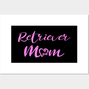 Retriever Mom (Pink) Posters and Art